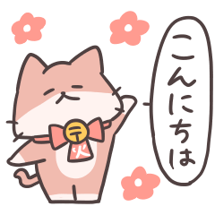 火曜にゃんこ「ぽぽ」のLINEスタンプ