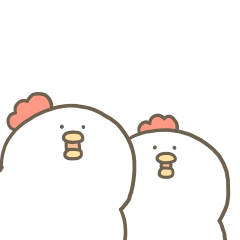 白いゆるとり5（仲良し）のLINE STOREサムネイル