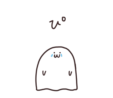 涙を流すゆるもひおばけ
