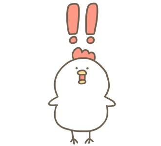 びっくりする白いゆるとりさん